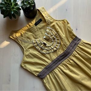 ModCloth Autumn Wheat Dress by Shulami in Women’s small